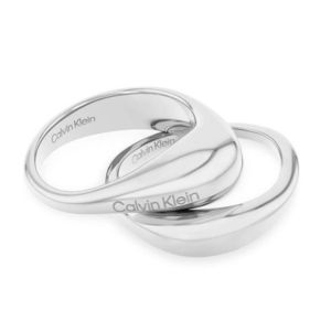 Calvin Klein Stylová souprava ocelových prstenů Elongated Drops 35000447 54 mm obraz