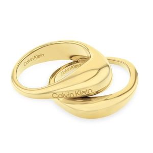 Calvin Klein Stylová souprava pozlacených prstenů Elongated Drops 35000448 54 mm obraz