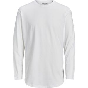 Jack&Jones Pánské triko JJENOA Long Line Fit 12190128 White Relaxed S obraz
