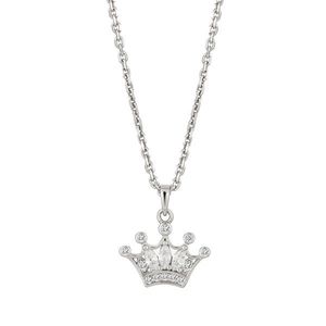 Preciosa Stříbrný náhrdelník Korunka s kubickou zirkonií Vienna 5378 00 obraz