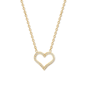 CRYSTalp Romantický pozlacený náhrdelník s krystaly Sparkling Heart 30449.EG obraz
