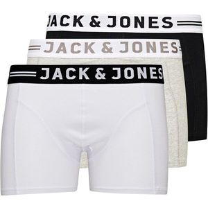 Jack&Jones 3 PACK - pánské boxerky 12081832 Light Grey Melange S obraz