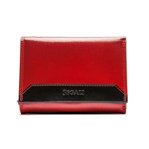 SEGALI Dámská kožená peněženka 100 B red/black obraz