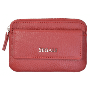 SEGALI Kožená mini peněženka-klíčenka 7483 A red obraz