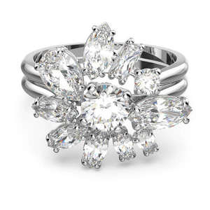 Swarovski Třpytivý prsten s krystaly Gema 564466 50 mm obraz