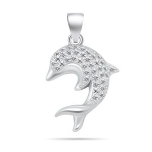 Brilio Silver Slušivý stříbrný přívěsek Delfín PT125W obraz