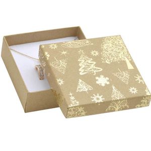 JK Box Vánoční dárková krabička na náušnice KX-5/AU obraz