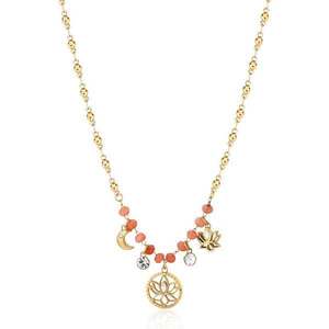 Brosway Půvabný pozlacený náhrdelník s korálky a přívěsky Chakra BHKN087 obraz