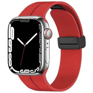 4wrist Silikonový řemínek s magnetickou sponou pro Apple Watch 38/40/41 mm - Red obraz