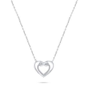 Brilio Silver Romantický stříbrný náhrdelník Nekonečná láska NCL31W obraz