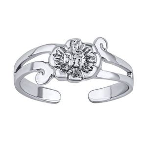 Silvego Otevřený stříbrný prsten na nohu květina Aiko PRM12178R obraz
