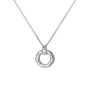 Hot Diamonds Minimalistický stříbrný náhrdelník s diamantem Forever DP900 (řetízek, přívěsek) obraz