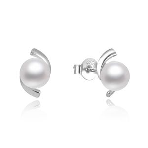 Beneto Elegantní stříbrné perlové náušnice AGUP2668P obraz