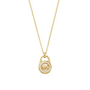 Michael Kors Pozlacený náhrdelník s třpytivým přívěskem Premium MKC1562AH710 (řetízek, přívěsek) obraz