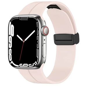 4wrist Silikonový řemínek s magnetickou sponou pro Apple Watch 42/44/45/49 mm - Pink obraz
