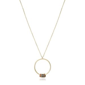 Viceroy Slušivý pozlacený náhrdelník s barevnými krystaly Elegant 13084C100-39 obraz