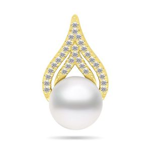 Brilio Silver Elegantní perlový přívěsek z pozlaceného stříbra PT93Y obraz