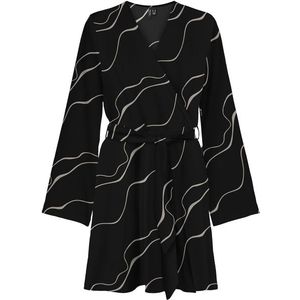 Vero Moda Dámské šaty VMMERLE Regular Fit 10295426 Black XS obraz