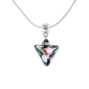 Lampglas Krásný náhrdelník Crazy Triangle s 24karátovým zlatem v perle Lampglas obraz
