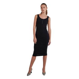 Pieces Dámské šaty PCKITTE Slim Fit 17112261 Black XS obraz