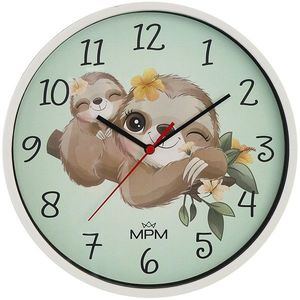 MPM Quality Dětské nástěnné hodiny Lenochod E01M.4267.00 obraz