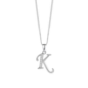 Preciosa Stříbrný náhrdelník písmeno "K" 5380 00K (řetízek, přívěsek) obraz