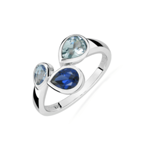 JVD Hravý stříbrný prsten s barevnými zirkony SVLR0120SH8MZ 54 mm obraz