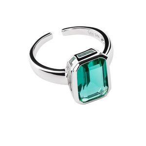 Preciosa Nádherný otevřený prsten se zeleným zirkonem Preciosa Atlantis 5355 94 M (53 - 55 mm) obraz