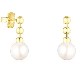 Tous Elegantní pozlacené náušnice s perlami Gloss 111233590 obraz