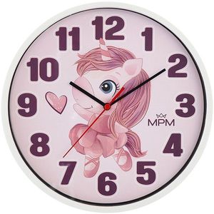 MPM Quality Dětské nástěnné hodiny Jednorožec E01M.4266.00 obraz