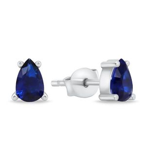 Brilio Silver Slušivé stříbrné náušnice s modrými zirkony EA860WB obraz