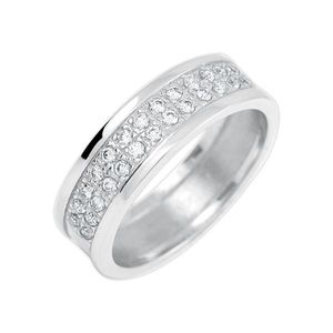 Brilio Silver Blyštivý prsten se zirkony 426 001 00514 04 50 mm obraz