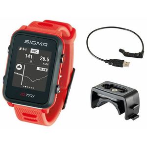 Sigma Pulsmetr iD.TRI BASIC Neon Red 24230 obraz