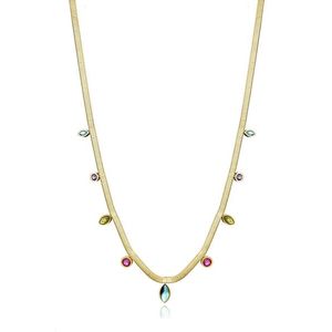 Viceroy Slušivý pozlacený náhrdelník s kubickými zirkony Chic 15138C01012 obraz