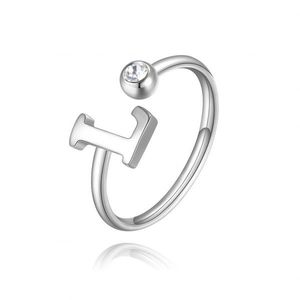 S`Agapõ Stylový ocelový prsten L s krystalem Click SCK183 obraz
