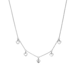 Hot Diamonds Romantický stříbrný náhrdelník s diamantem Most Loved DN160/DN162 32 - 39 cm obraz
