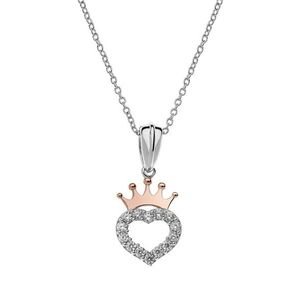 Disney Půvabný stříbrný náhrdelník Princess N902753UZWL-18 (řetízek, přívěsek) obraz