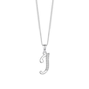 Preciosa Stříbrný náhrdelník písmeno "J" 5380 00J (řetízek, přívěsek) obraz