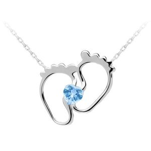 Preciosa Něžný stříbrný náhrdelník New Love s kubickou zirkonií Preciosa 5191 67 obraz