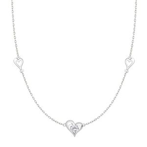 Preciosa Romantický stříbrný náhrdelník Clarity s kubickou zirkonií Preciosa 5386 00 obraz