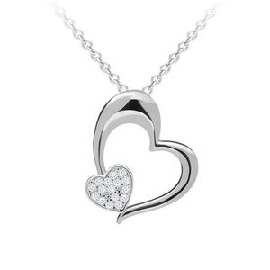 Preciosa Romantický stříbrný náhrdelník Tender Heart s kubickou zirkonií Preciosa 5334 00 obraz