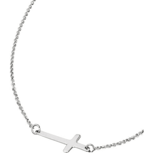 Lotus Silver Designový stříbrný náhrdelník s křížkem pro ženy LP1223-1/2 obraz
