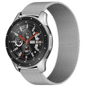 4wrist Milánský tah pro Samsung Galaxy Watch - Stříbrný 22 mm obraz