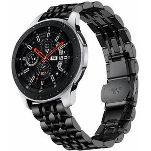 4wrist Ocelový tah pro Samsung Galaxy Watch - Černý 22 mm obraz