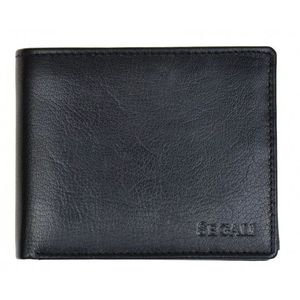SEGALI Pánská kožená peněženka 7265 black obraz
