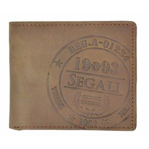 SEGALI Pánská kožená peněženka 614827 A brown obraz