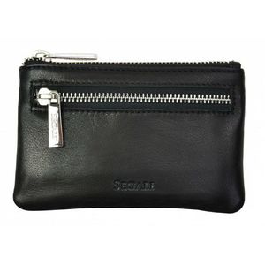 SEGALI Kožená mini peněženka-klíčenka 7291 A black obraz