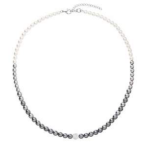 Evolution Group Elegantní perlový náhrdelník s krystaly Preciosa 32065.3 obraz