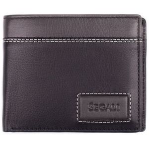SEGALI Pánská kožená peněženka 7493 black obraz