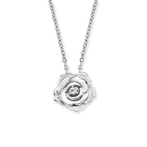 Engelsrufer Půvabný stříbrný náhrdelník s růží ERN-ROSE-ZI obraz
